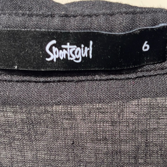 Sportsgirl Black top S/6 - Picture 2 of 2